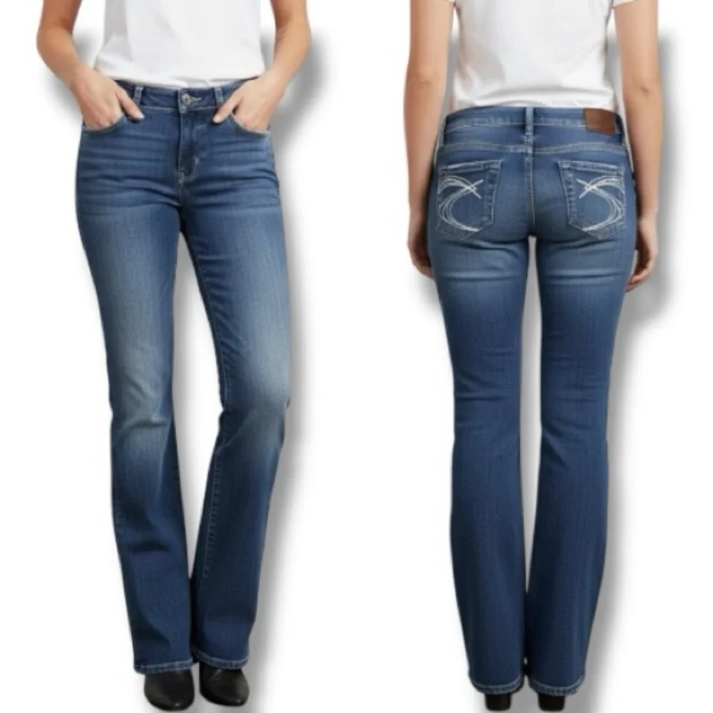 Silver Jeans Suki Mid Rise Curvy Bootcut Jeans Women's Size 26 Vintage Y2K